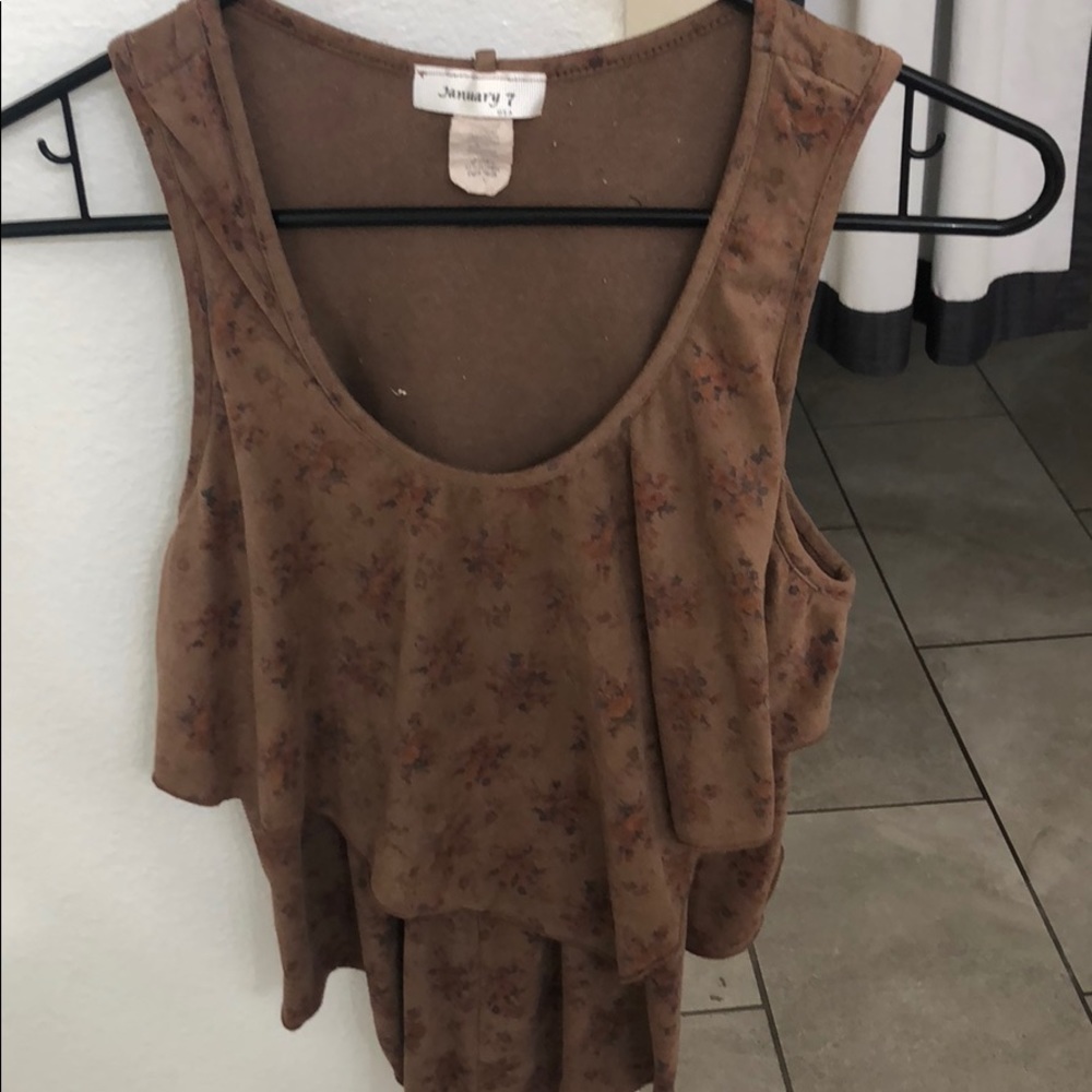 Brown tank top